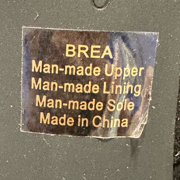 Brea Stiletto Heel Mid Calf Boots, Rhinestone Embellishments, Black, Size 8 - Picture 4 of 11